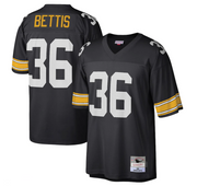 Men's Pittsburgh Steelers Jerome Bettis Mitchell & Ness Black Legacy Replica Jersey